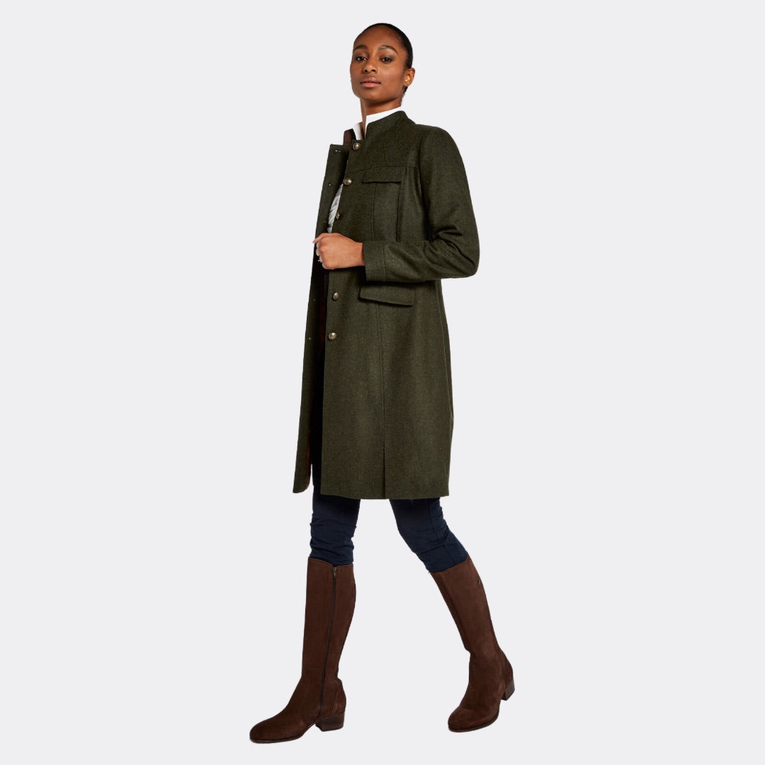 Dubarry Women's Coolepark Tweed Coat in Loden