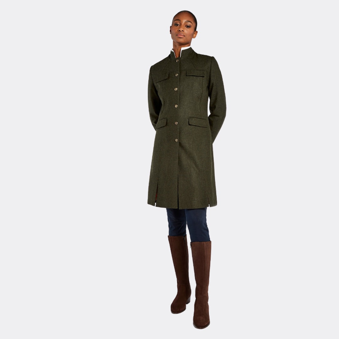 Dubarry Women's Coolepark Tweed Coat in Loden