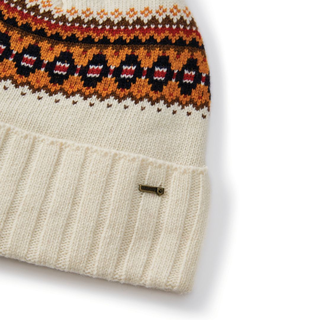 Dubarry Kilcormac Knitted Beanie in Chalk
