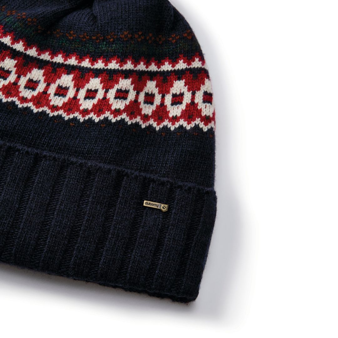 Dubarry Kilcormac Knitted Beanie in Navy