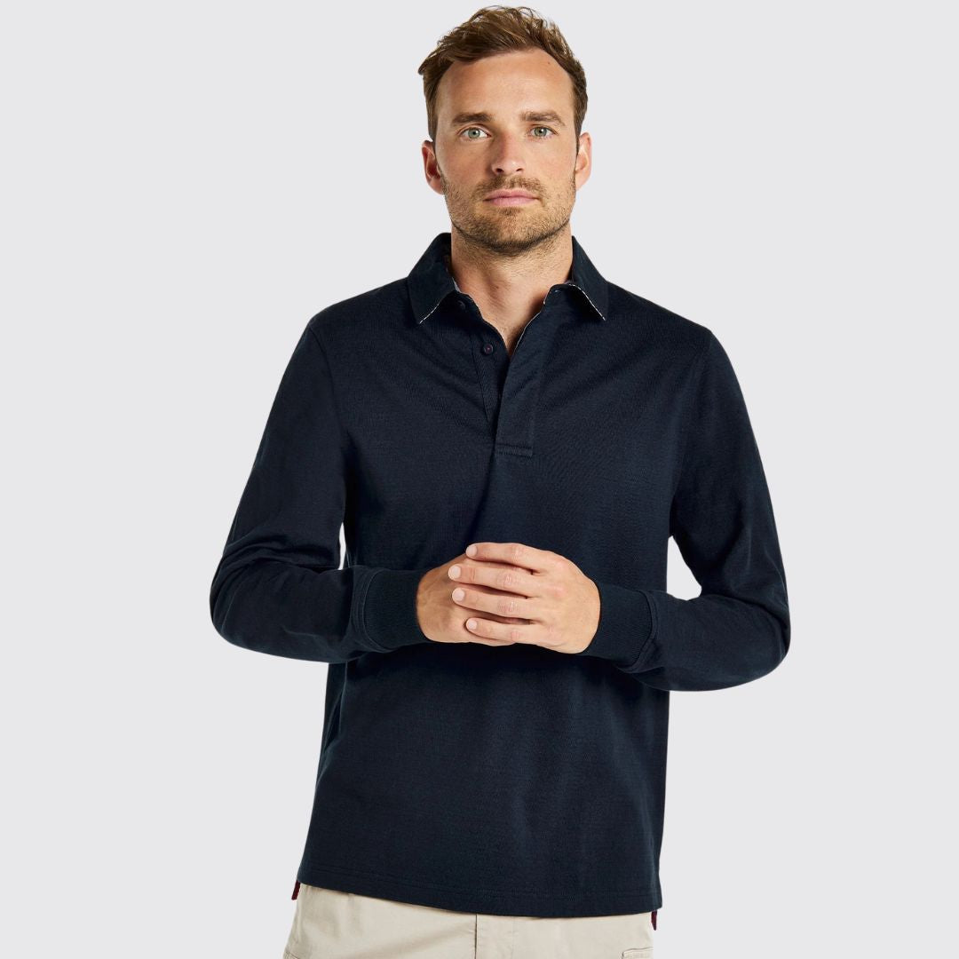 Dubarry Men's Furlong Rugby Shirt in Navy