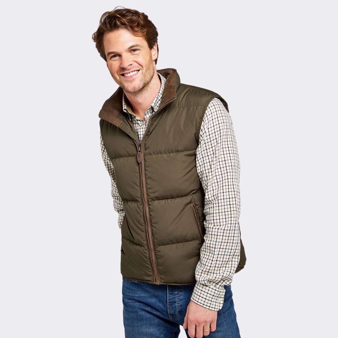 Dubarry Men's Graystown Down Gilet in Olive