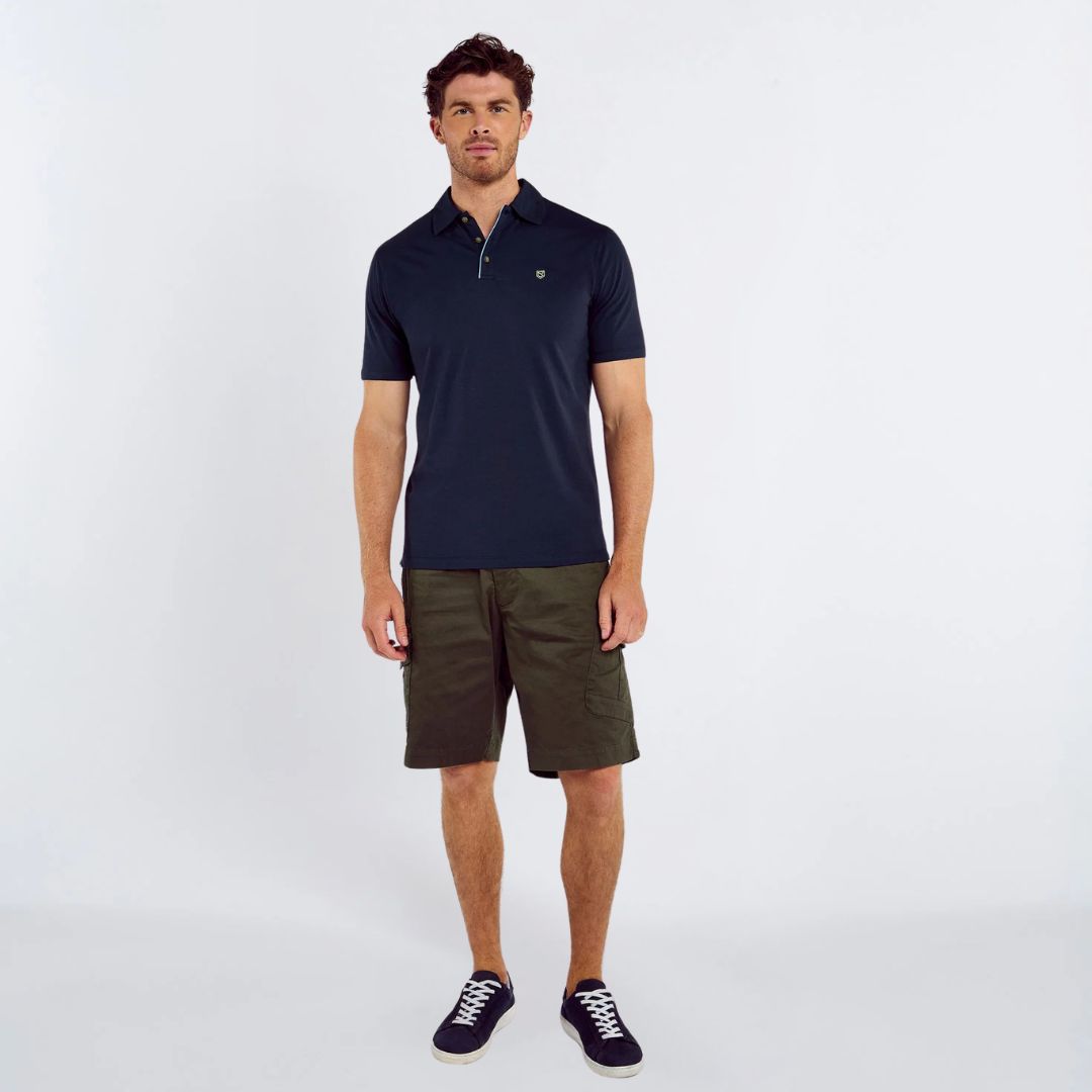 Dubarry Men's Kilmurray Three-Button Polo Shirt in Navy