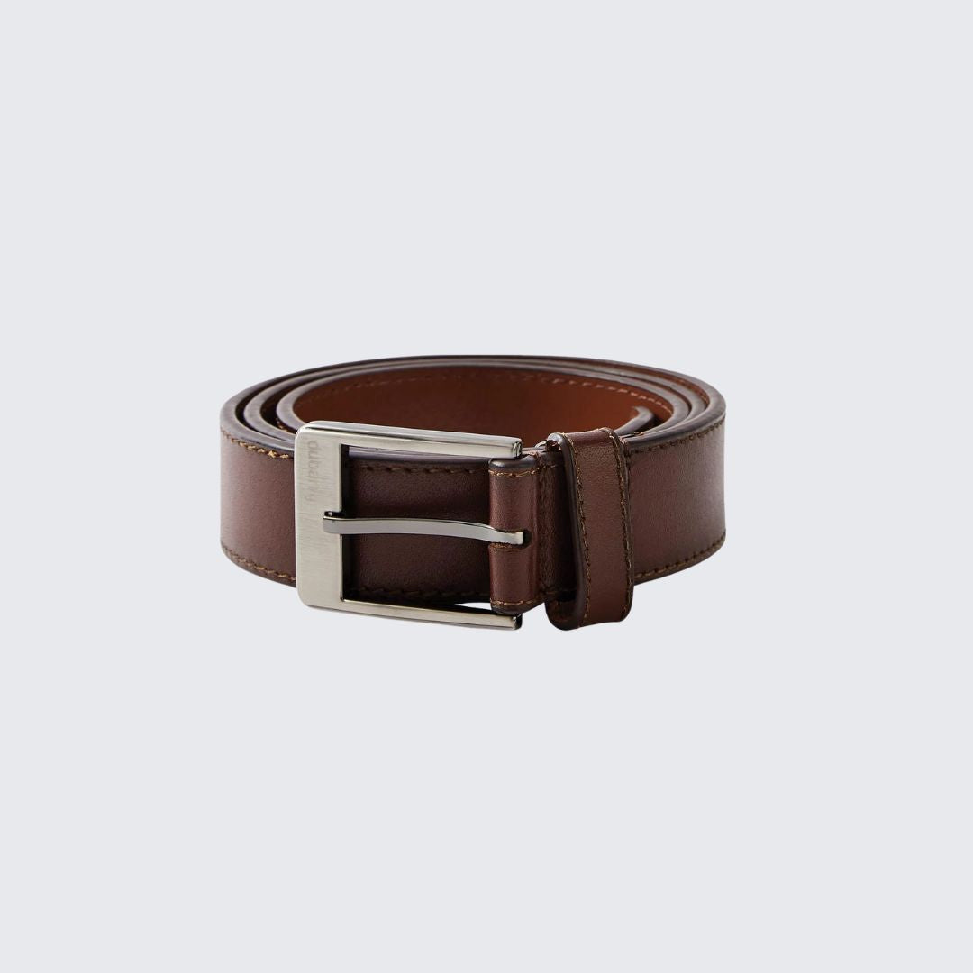 Dubarry Men's Leather Belt in Chestnut