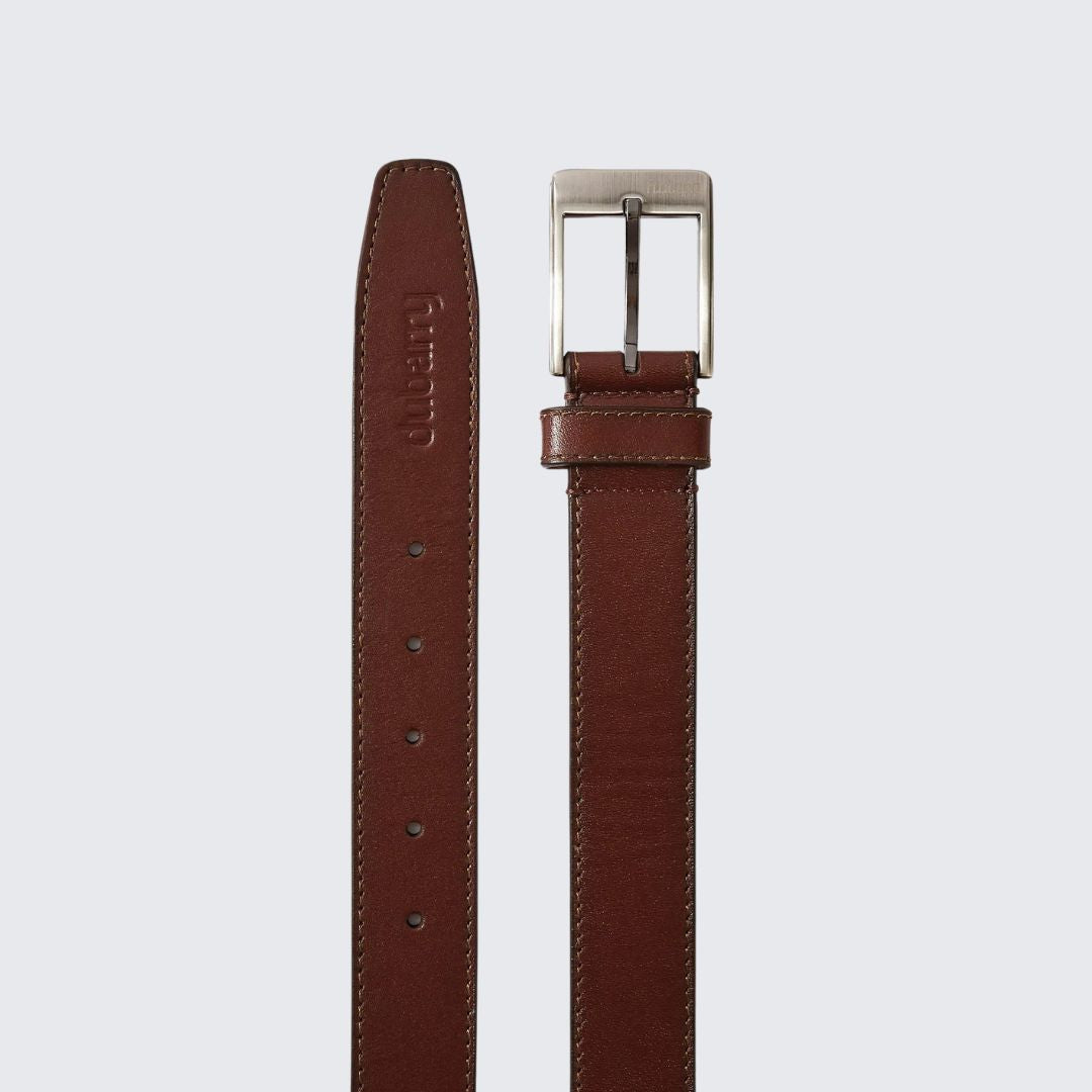Dubarry Men's Leather Belt in Chestnut