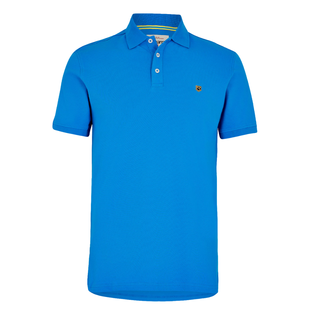 Dubarry Men's Quinlan 4-Way Stretch Polo Shirt in Greek Blue