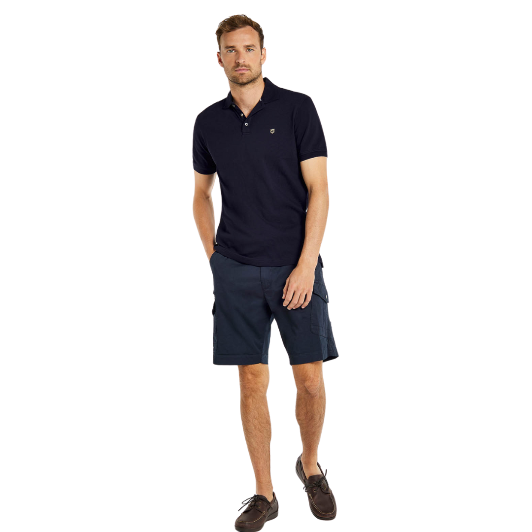 Dubarry Men's Quinlan 4-Way Stretch Polo Shirt in Navy