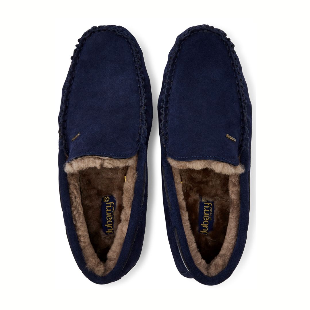 Dubarry Men's Ventry Moccasin Slipper in French Navy