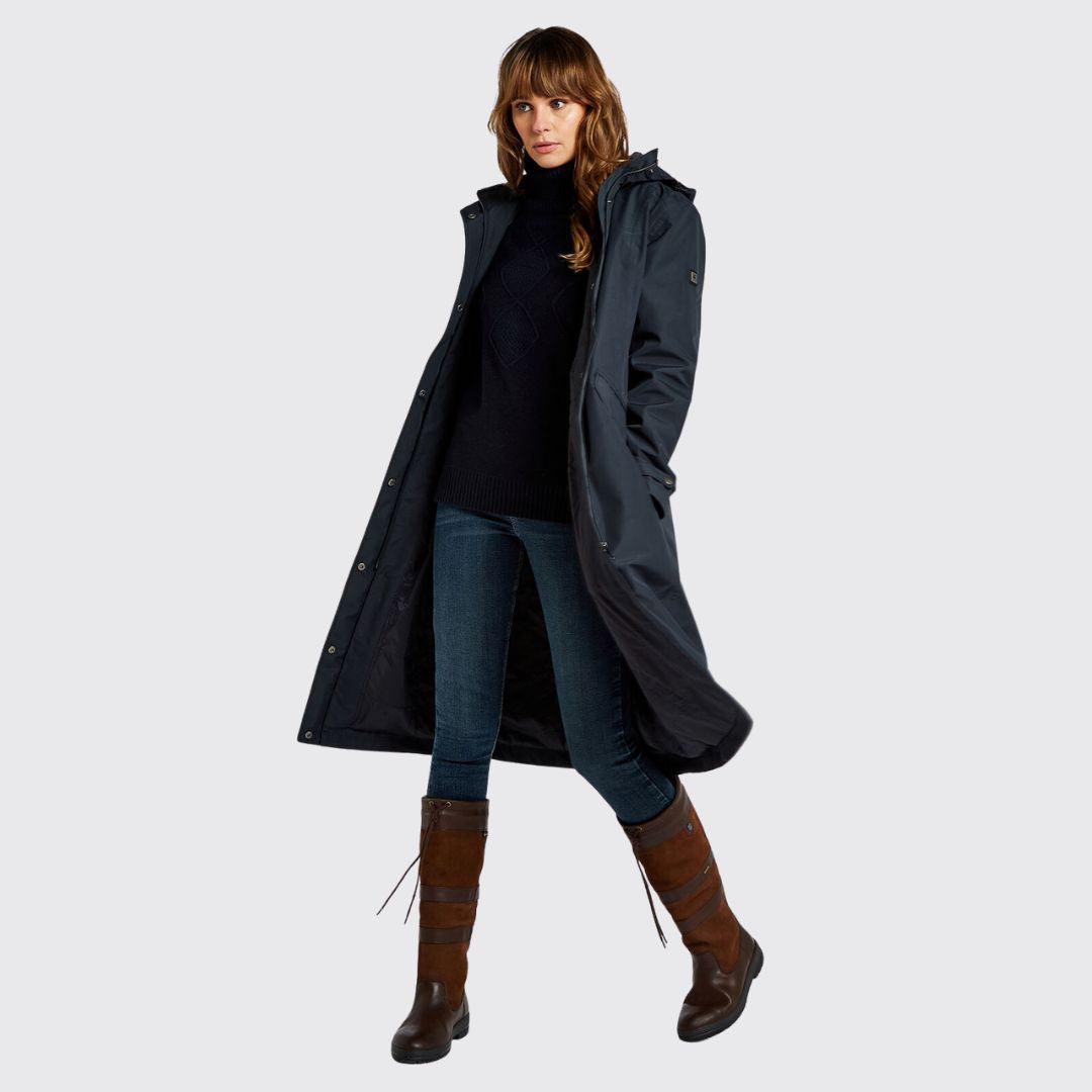 Dubarry Women's Alderford Waterproof Coat in Navy