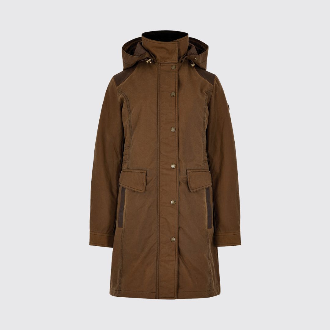 Dubarry Women's Blacklion Waxed Cotton Jacket in Cigar