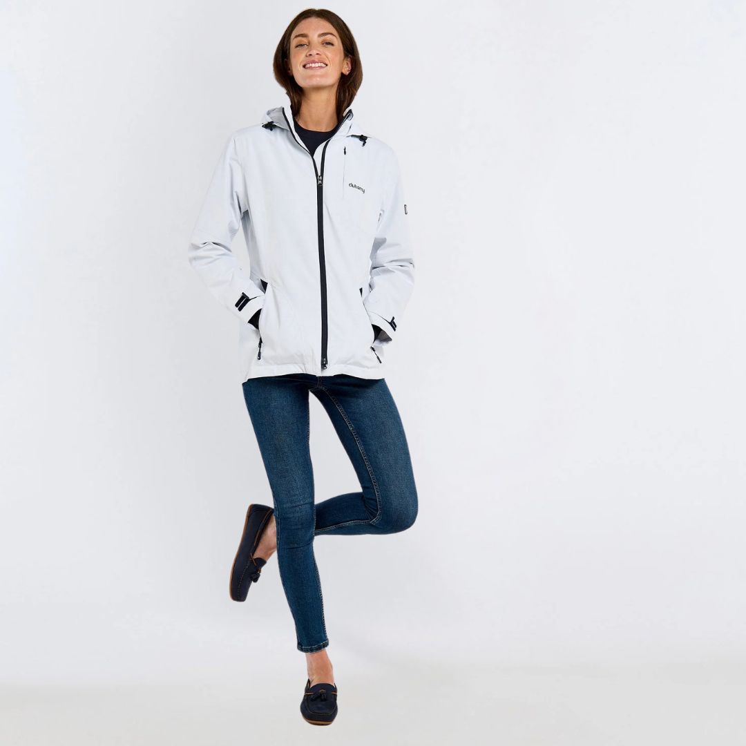 Dubarry Women's Capeclear Waterproof Jacket in White