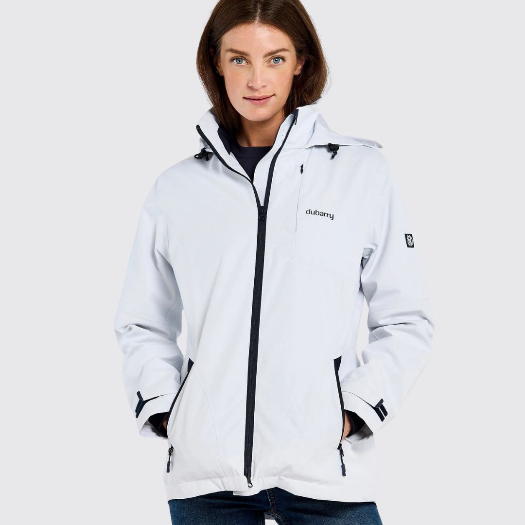 Dubarry Women's Capeclear Waterproof Jacket in White