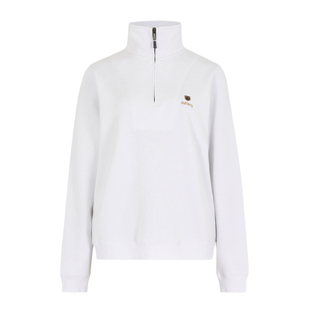 Dubarry Women's Castlemartyr Quarter-zip Jumper in White