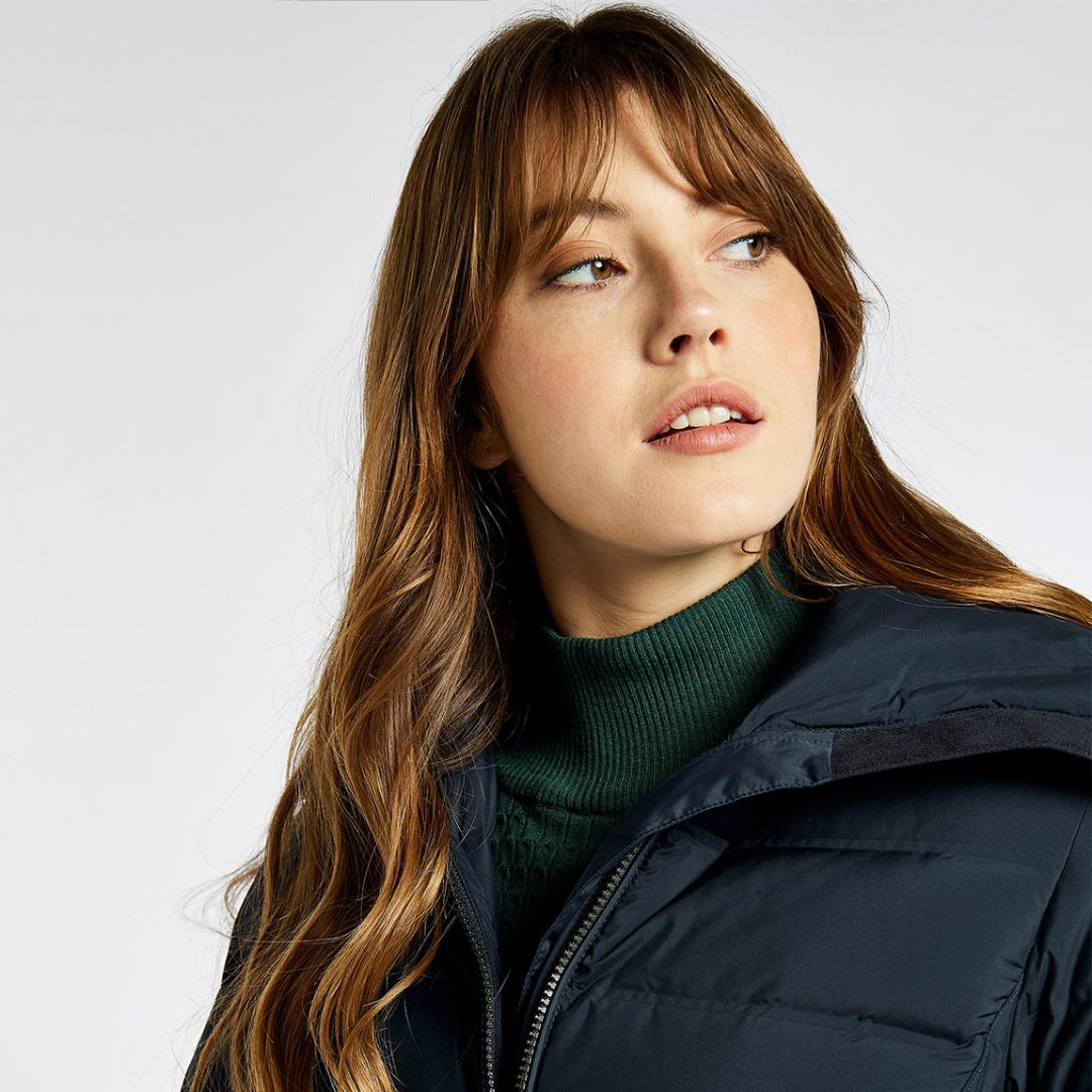 Dubarry Women's Meyers Long Length Coat in Navy