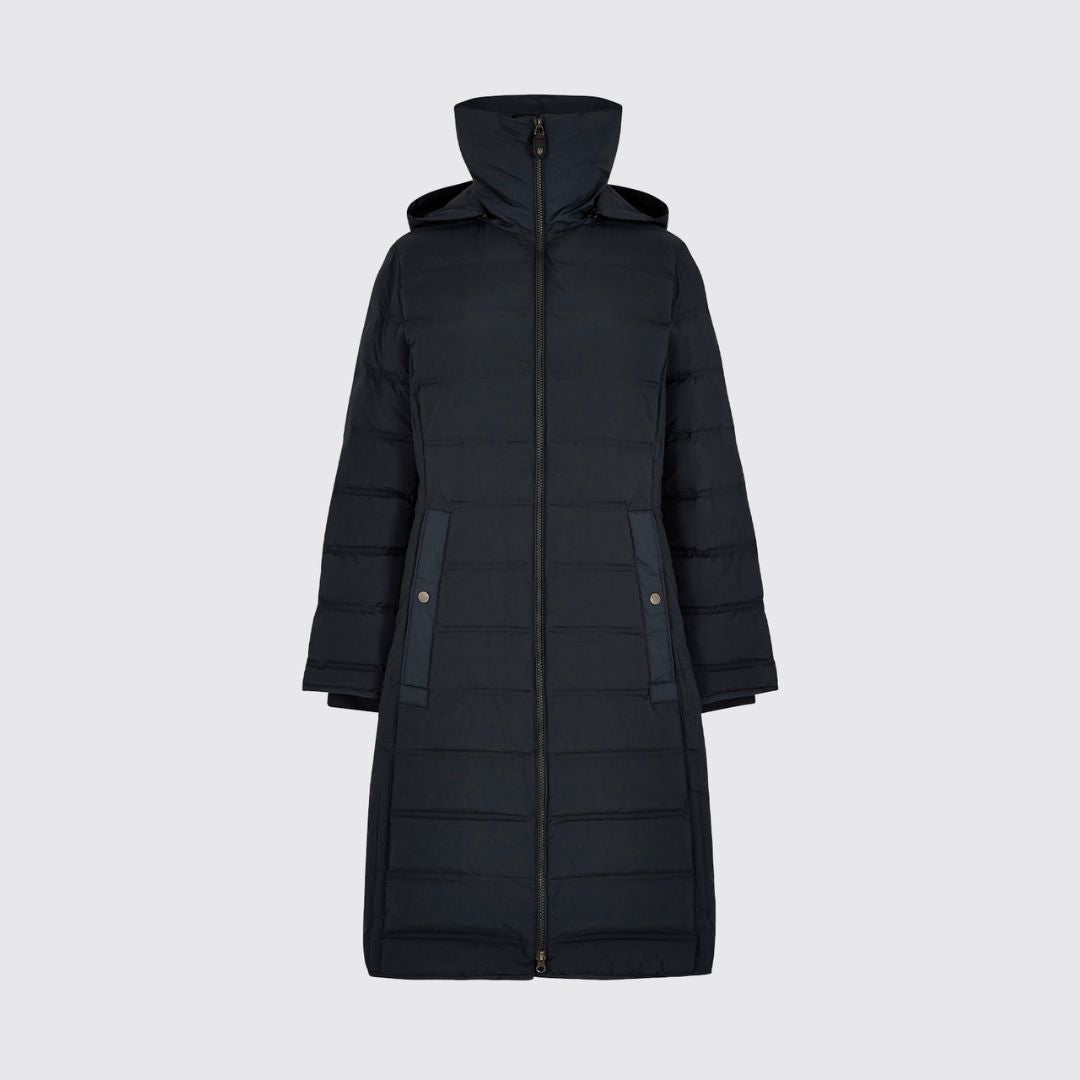 Dubarry Women's Meyers Long Length Coat in Navy