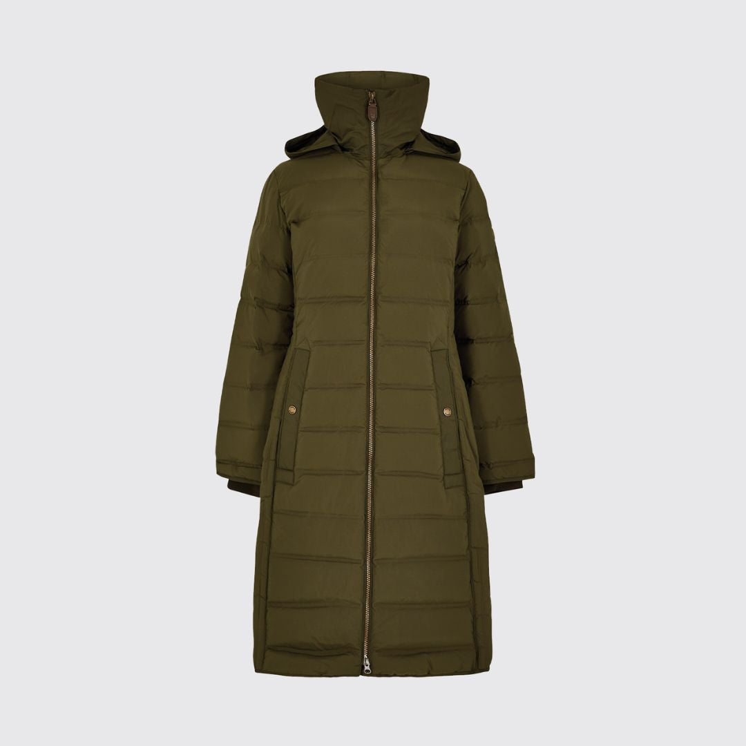 Dubarry Women's Meyers Long Length Coat in Olive