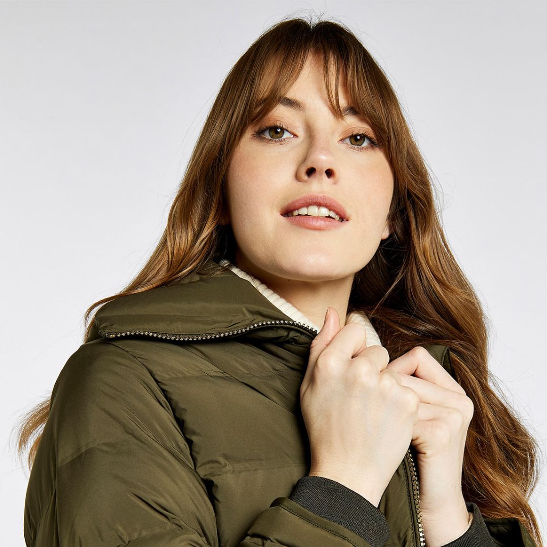 Dubarry Women's Meyers Long Length Coat in Olive