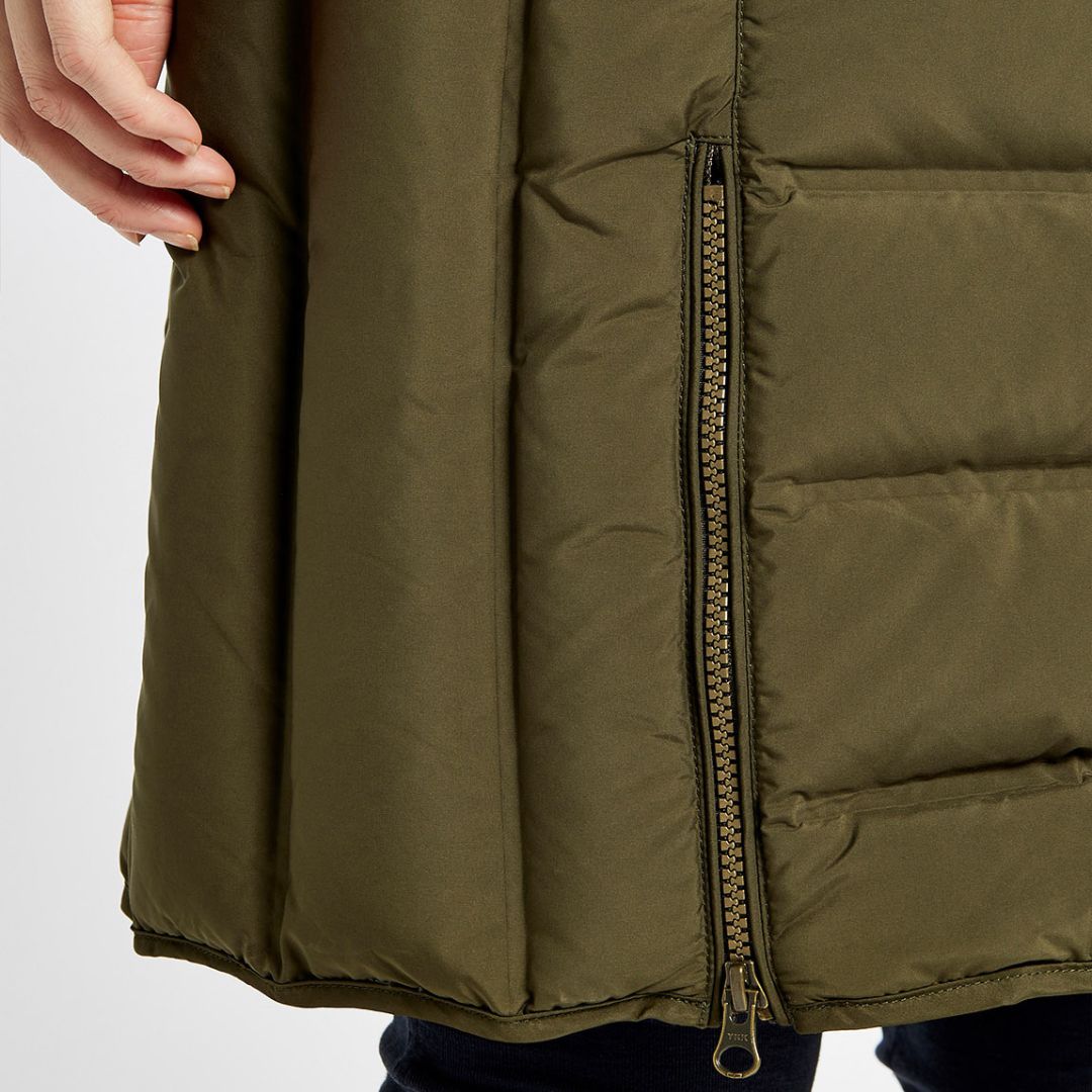 Dubarry Women's Meyers Long Length Coat in Olive