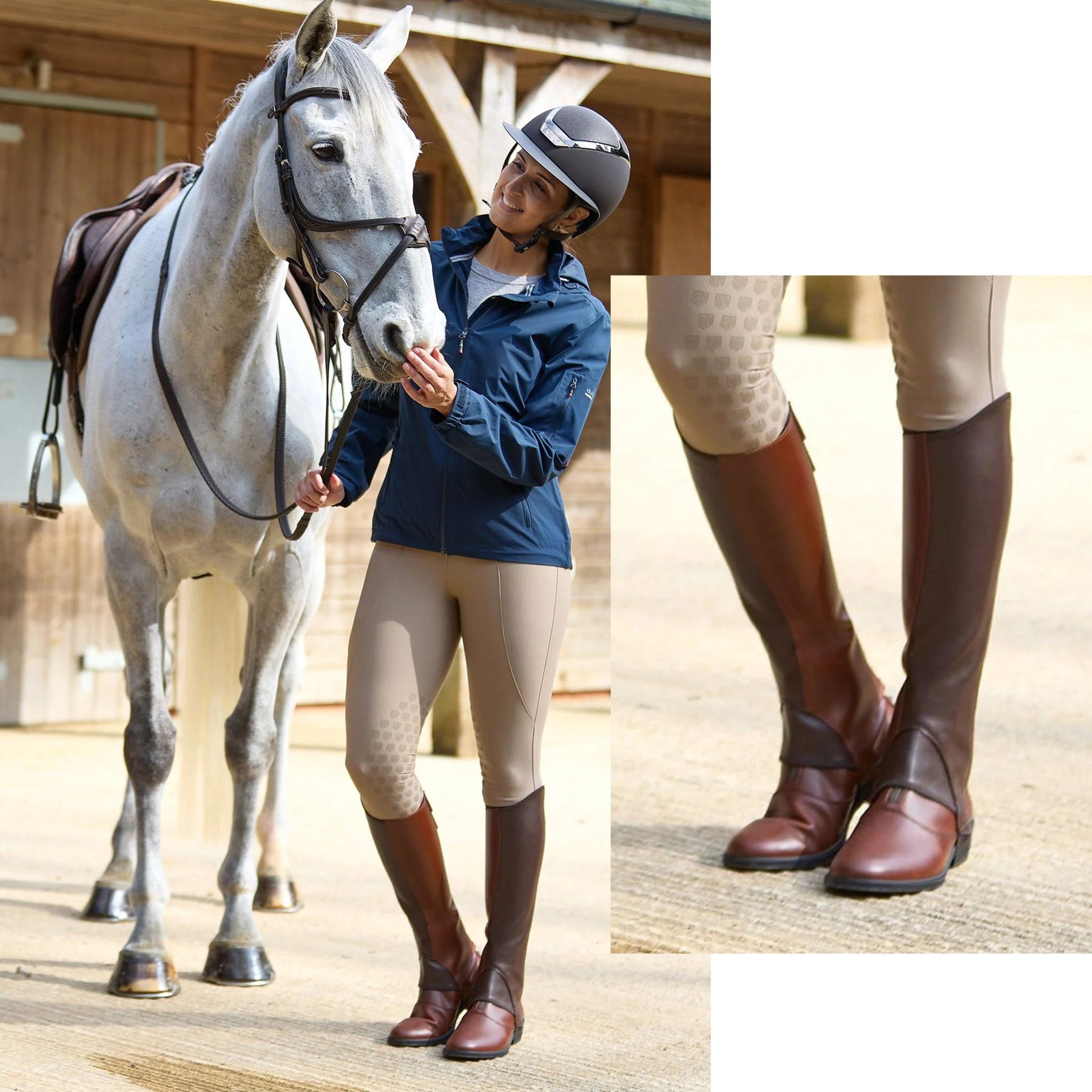 Dubarry Women's Punchestown Paddock Boots in Nutshell
