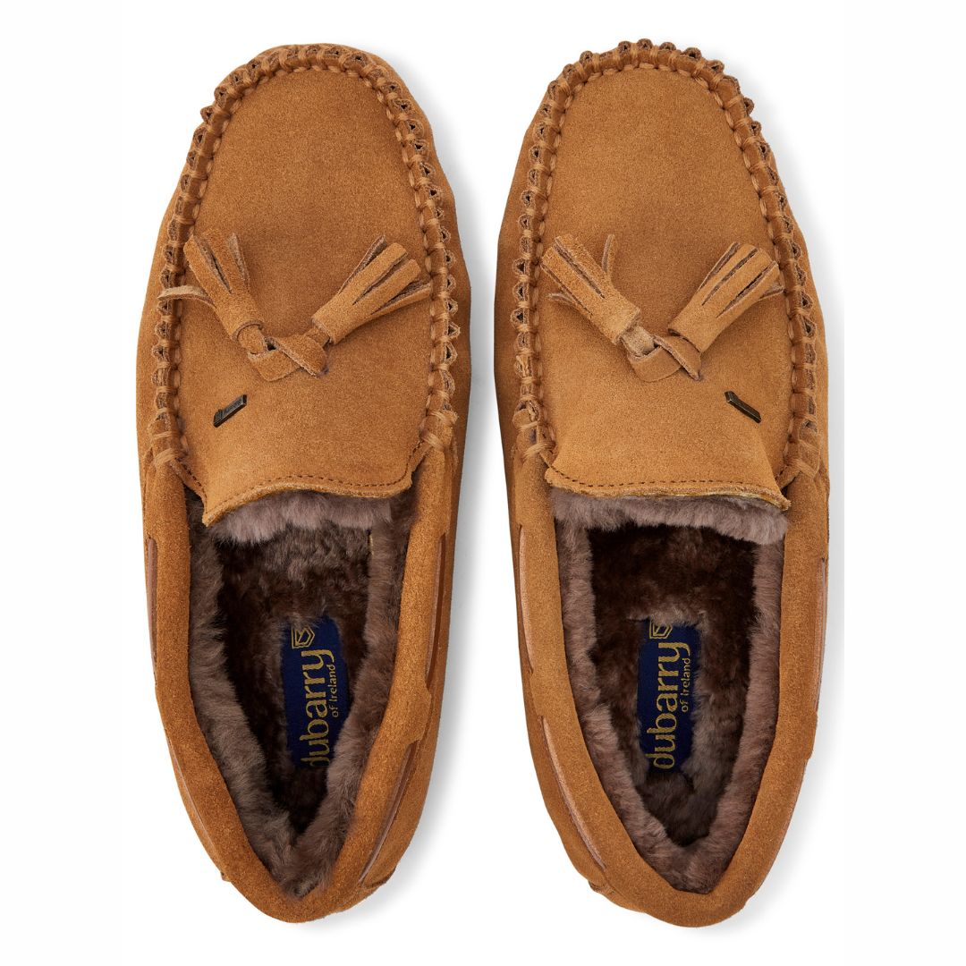 Dubarry Women's Rosslare Moccasin Slipper in Sand