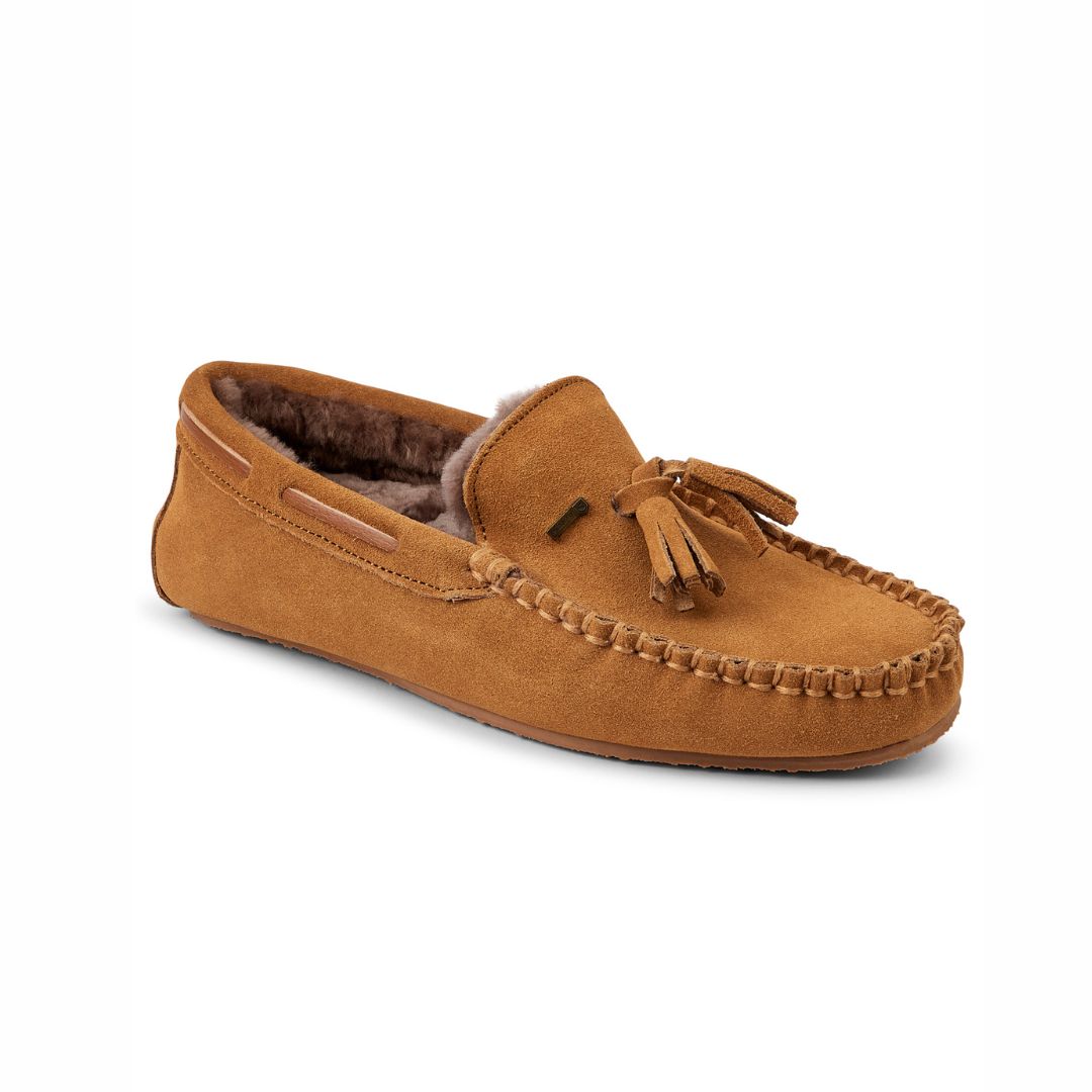 Dubarry Women's Rosslare Moccasin Slipper in Sand