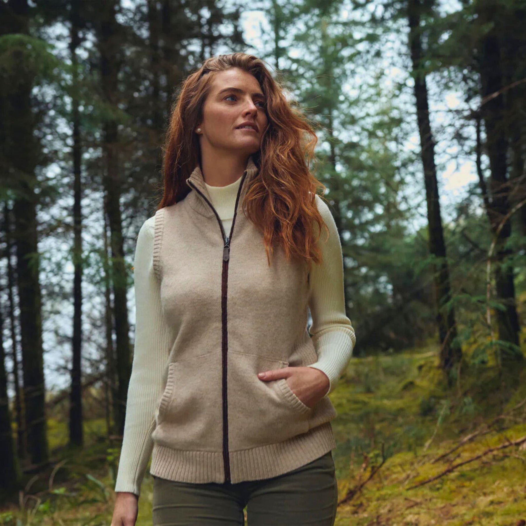 Dubarry Women's Sheedy Knit Gilet in Oak