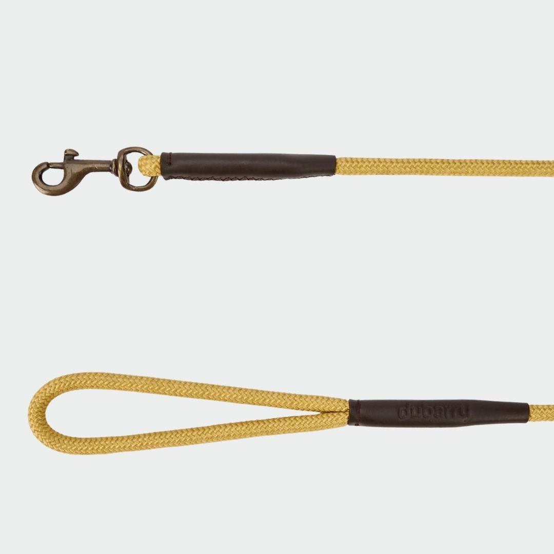 Dubarry Charlie 4ft Rope Dog Lead in Gold