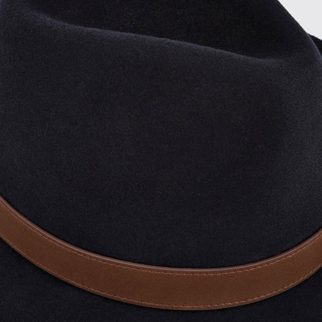 Dubarry Gallagher Fedora Felt Hat in Navy