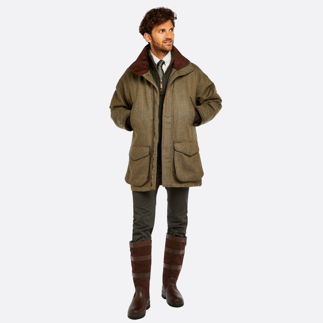 Dubarry Men's Ballinturbet Tweed Jacket in Cedar