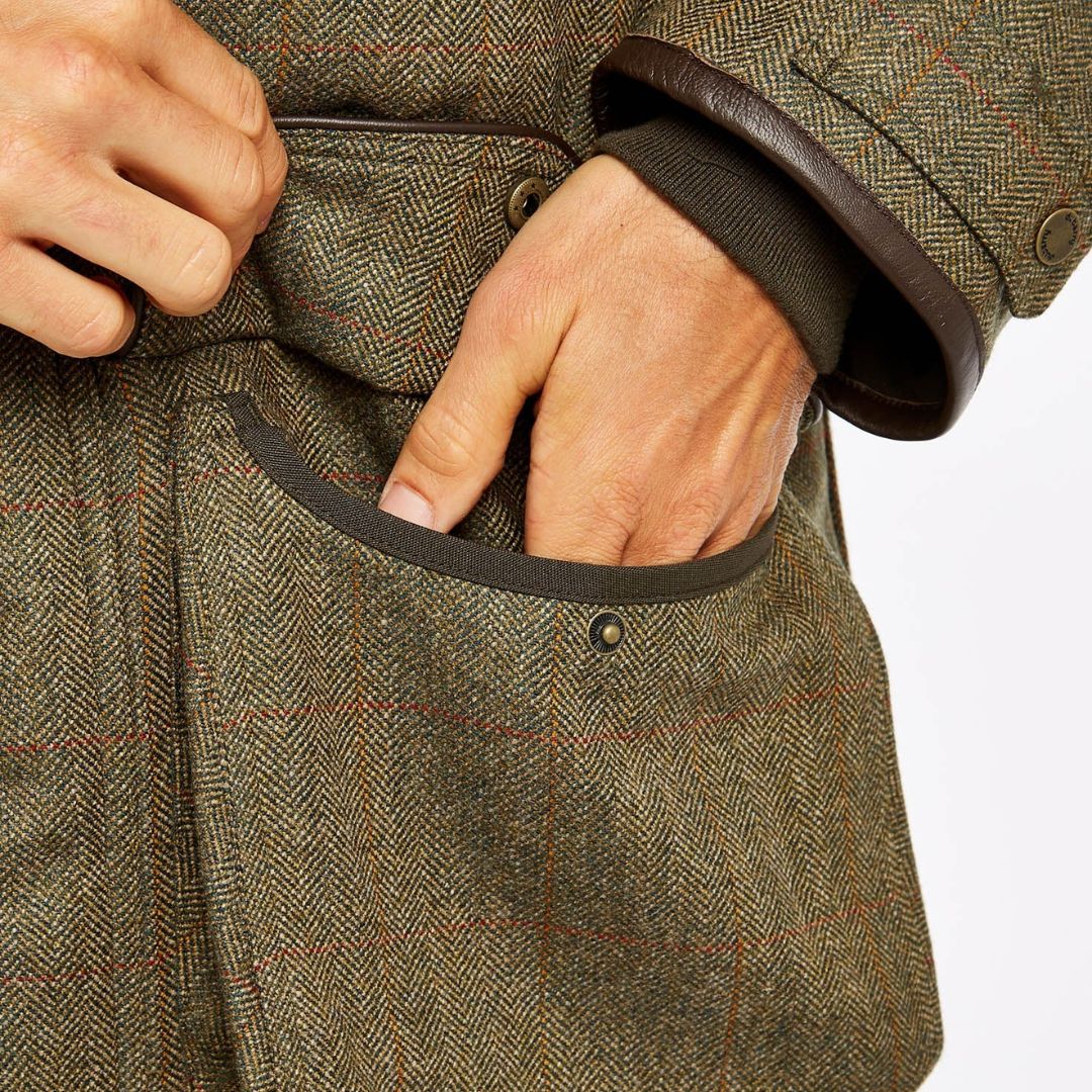 Dubarry Men's Ballinturbet Tweed Jacket in Cedar