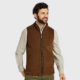 Dubarry Men's Lifford Fleece Gilet in Walnut
