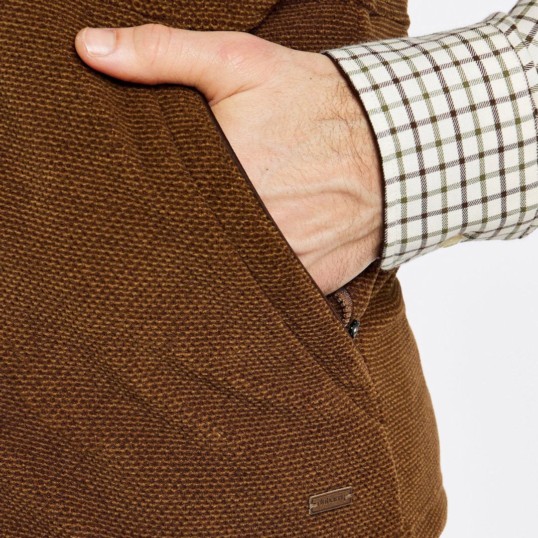 Dubarry Men's Lifford Fleece Gilet in Walnut