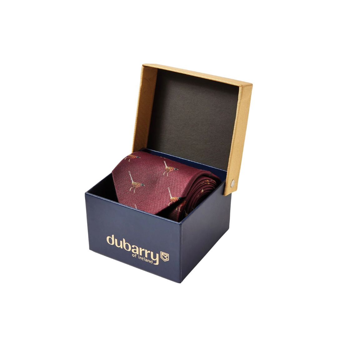 Dubarry Men's Madden Silk Tie in Merlot