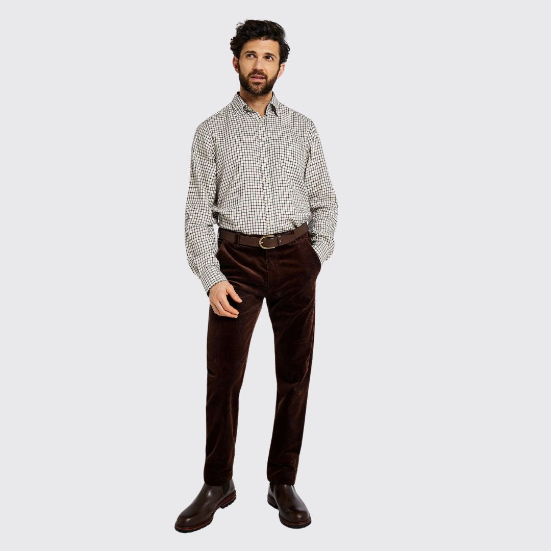 Dubarry Men's Stride Corduroy Trousers in Brown