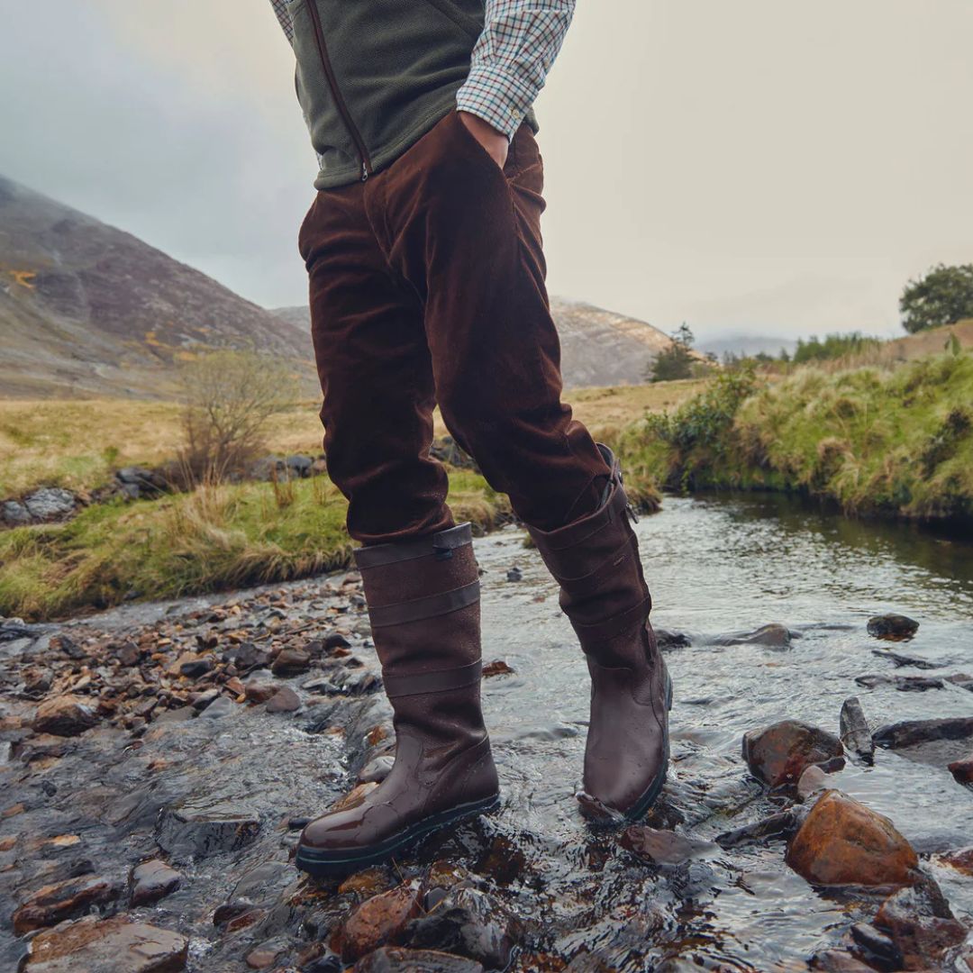 Dubarry Men's Stride Corduroy Trousers in Brown