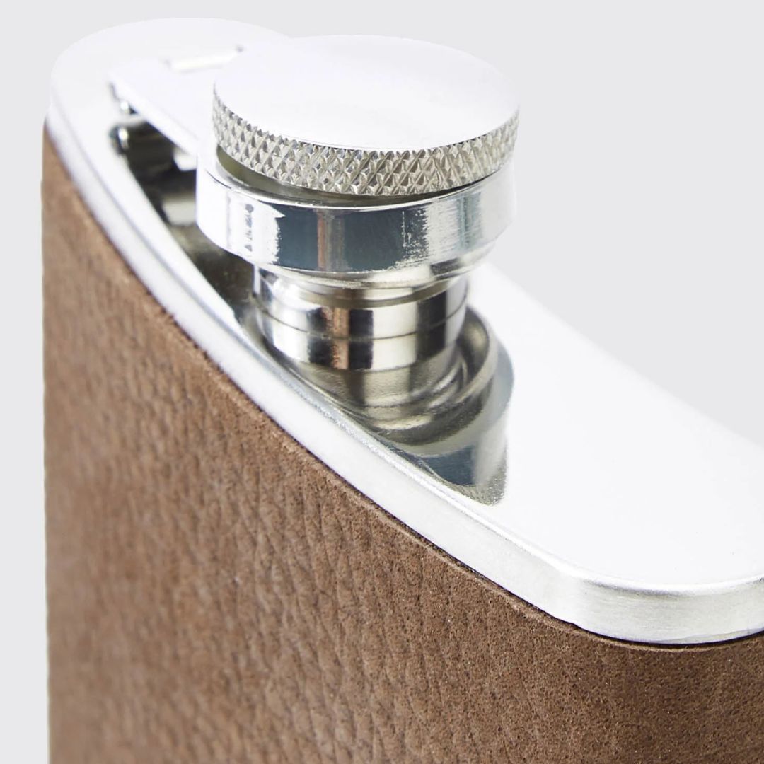 Dubarry Rugby Hip Flask in Walnut