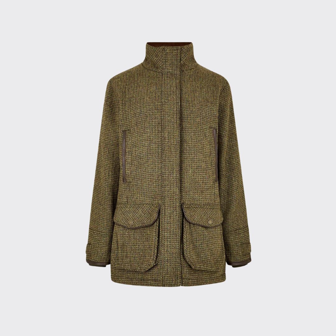 Dubarry Women's Ballynahinch Tweed Shooting Jacket in Heath