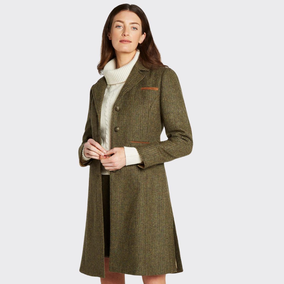 Dubarry Women's Blackthorn Tweed Jacket in Heath