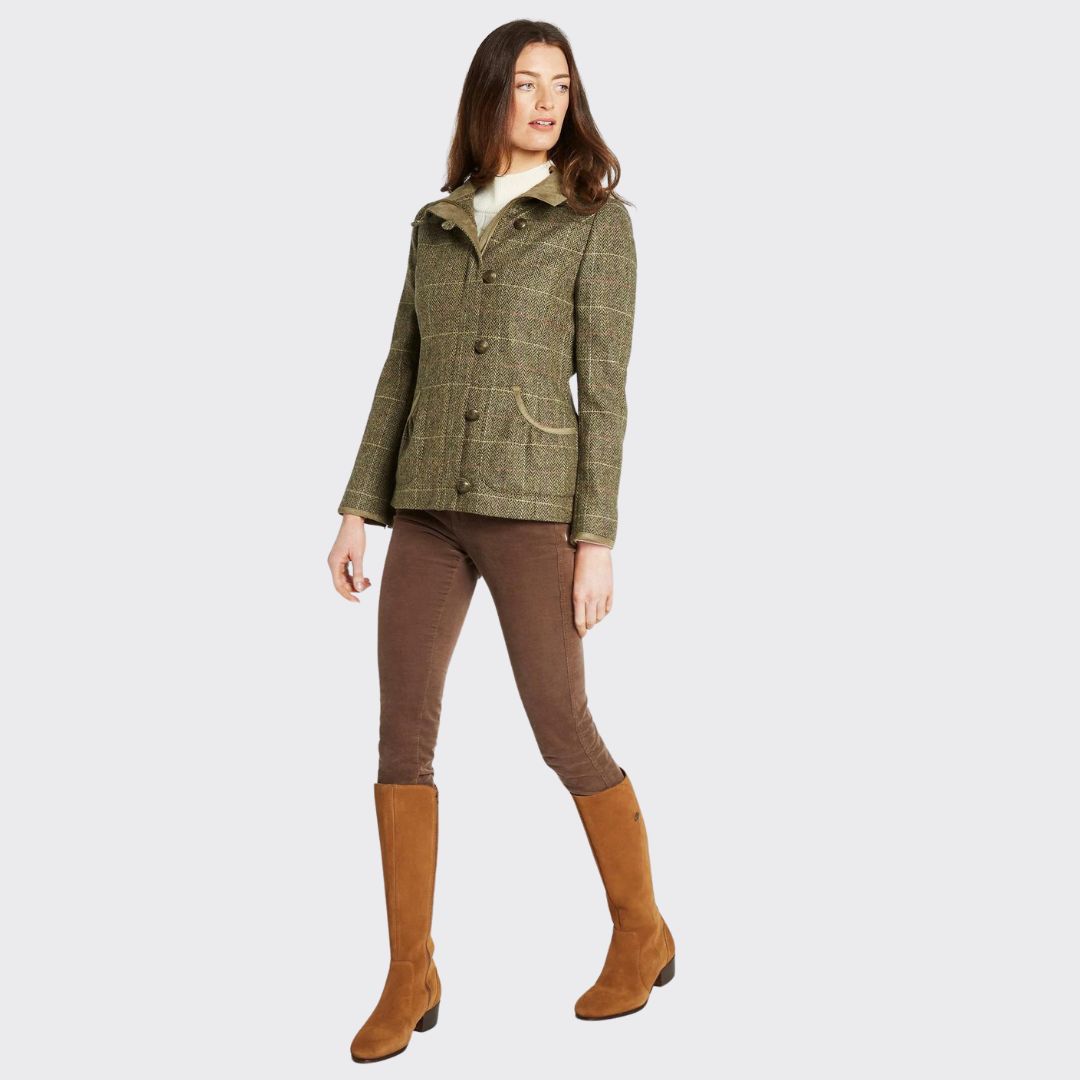 Dubarry Women's Bracken Tweed Jacket in Thistle