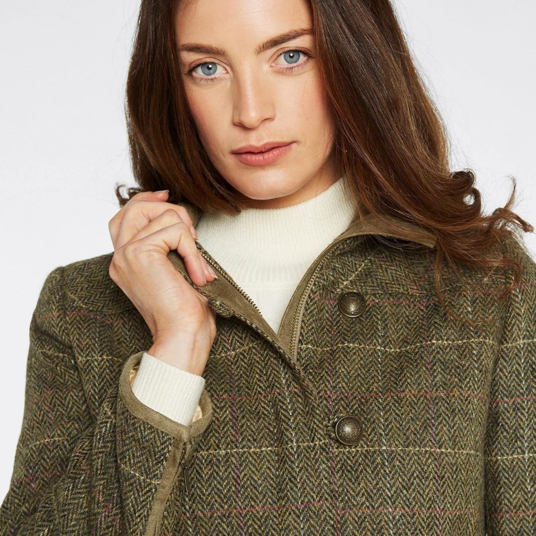 Dubarry Women's Bracken Tweed Jacket in Thistle