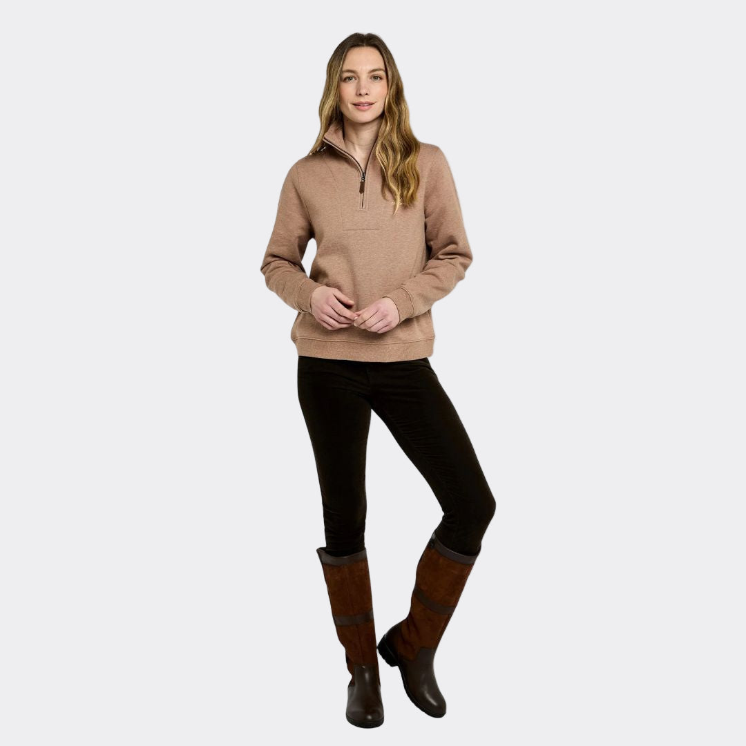 Dubarry Women's Castlemartyr Quarter-Zip Jumper in Elk