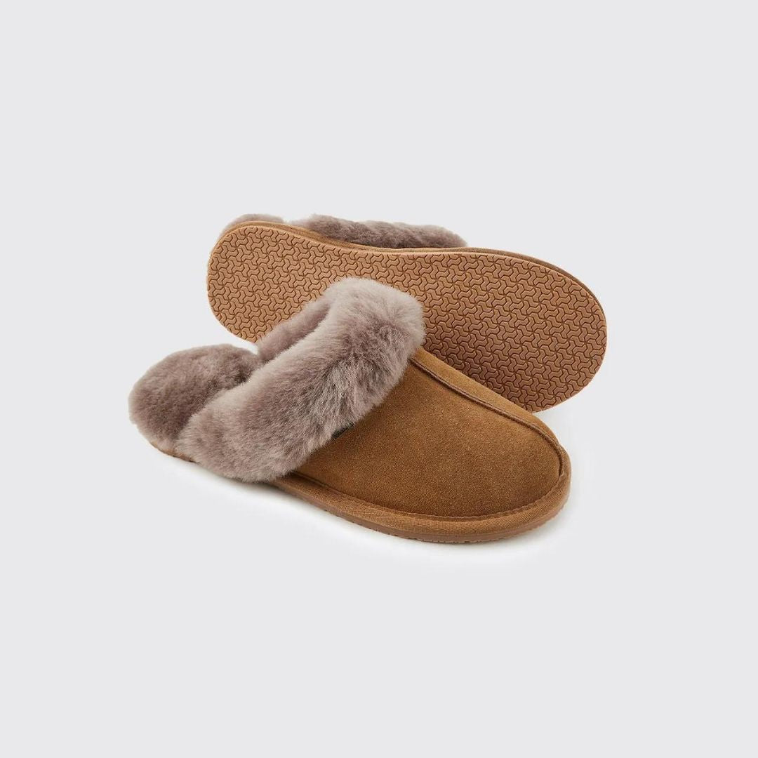 Dubarry Women's Rockmill Mule Slippers in Sand