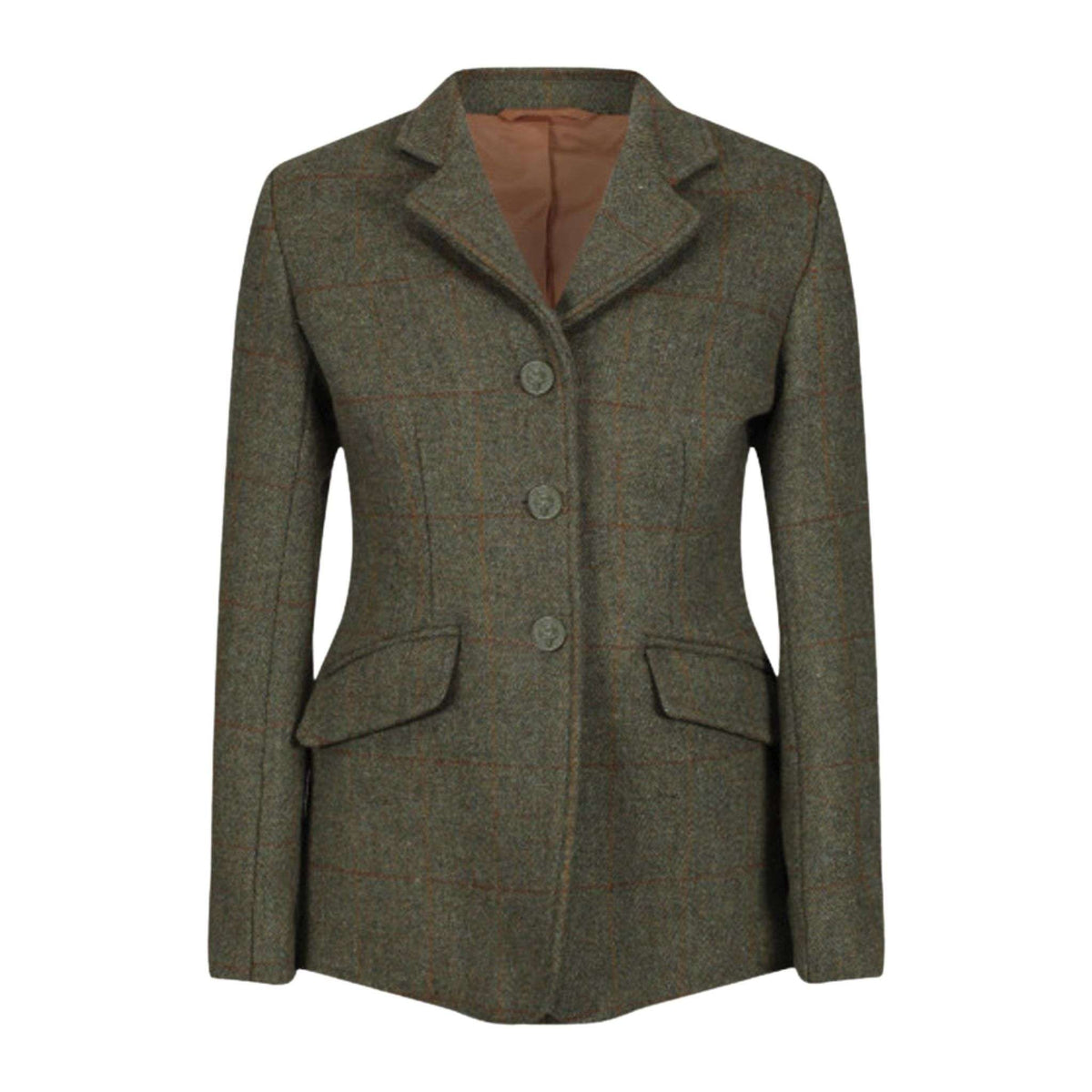 Equetech Kids Claydon Tweed Riding Jacket in Green