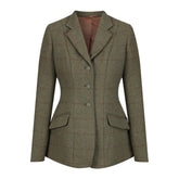 Equetech Women's Claydon Tweed Riding Jacket in Green