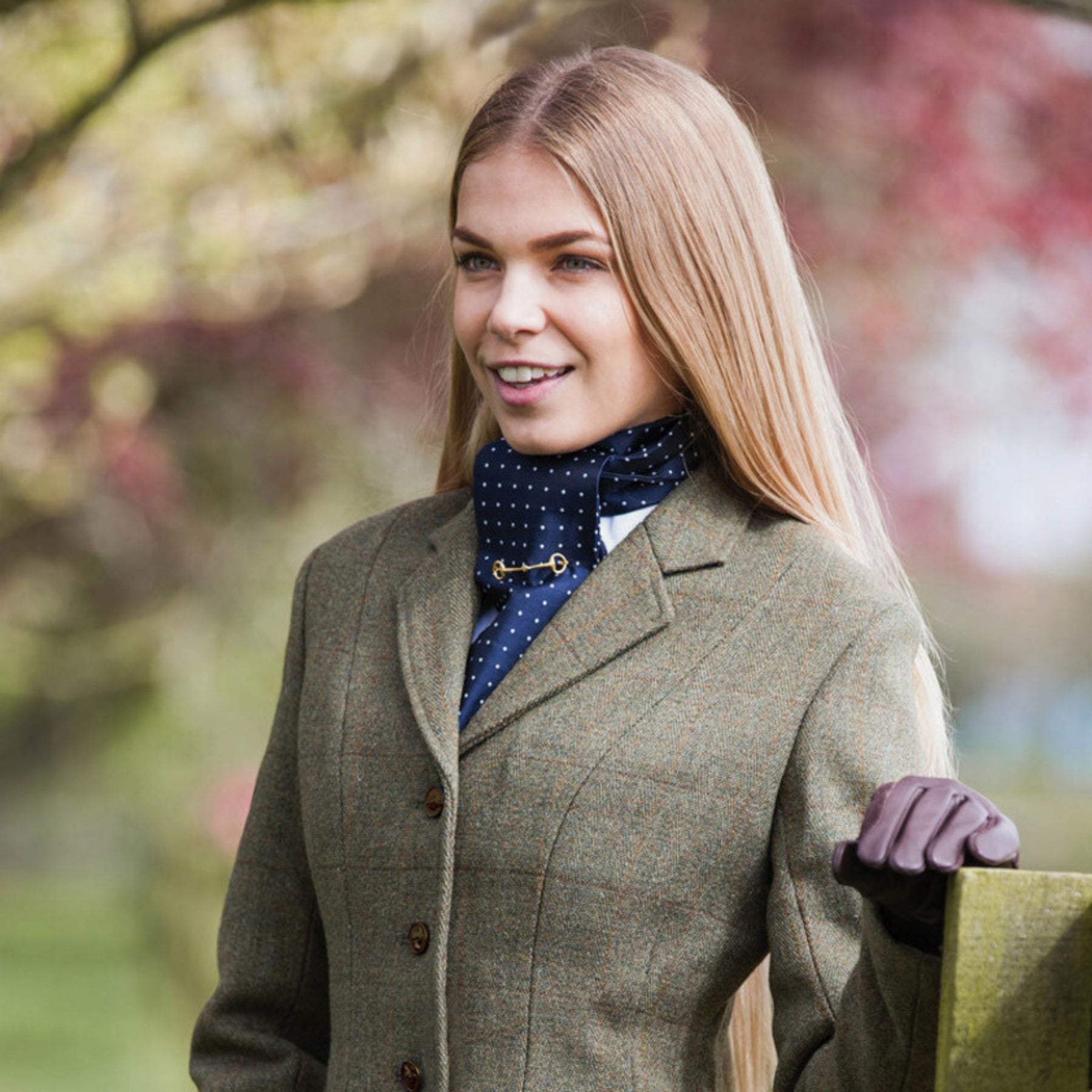 Equetech Women's Claydon Tweed Riding Jacket in Green