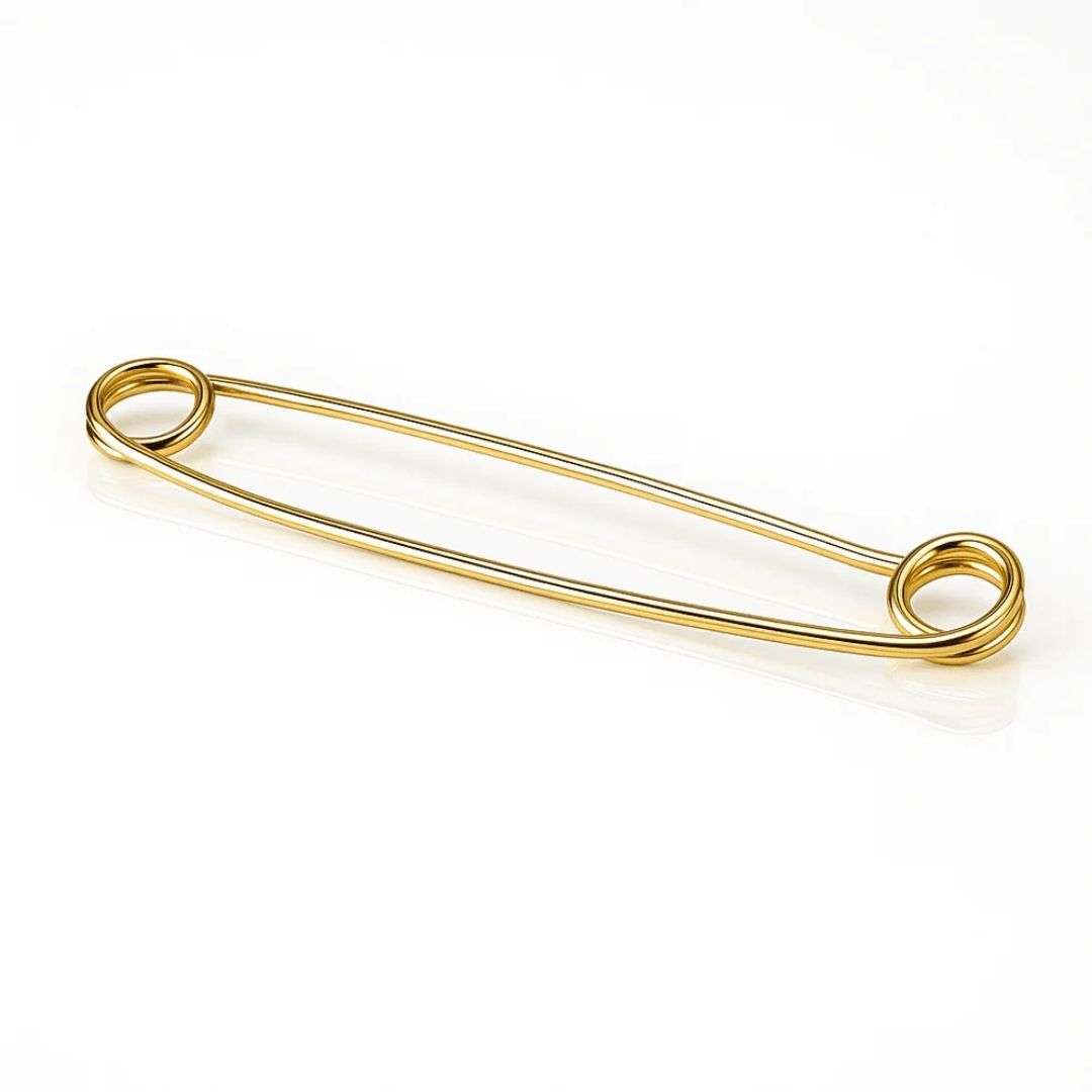Equetech Traditional Plain Stock Pin Gold
