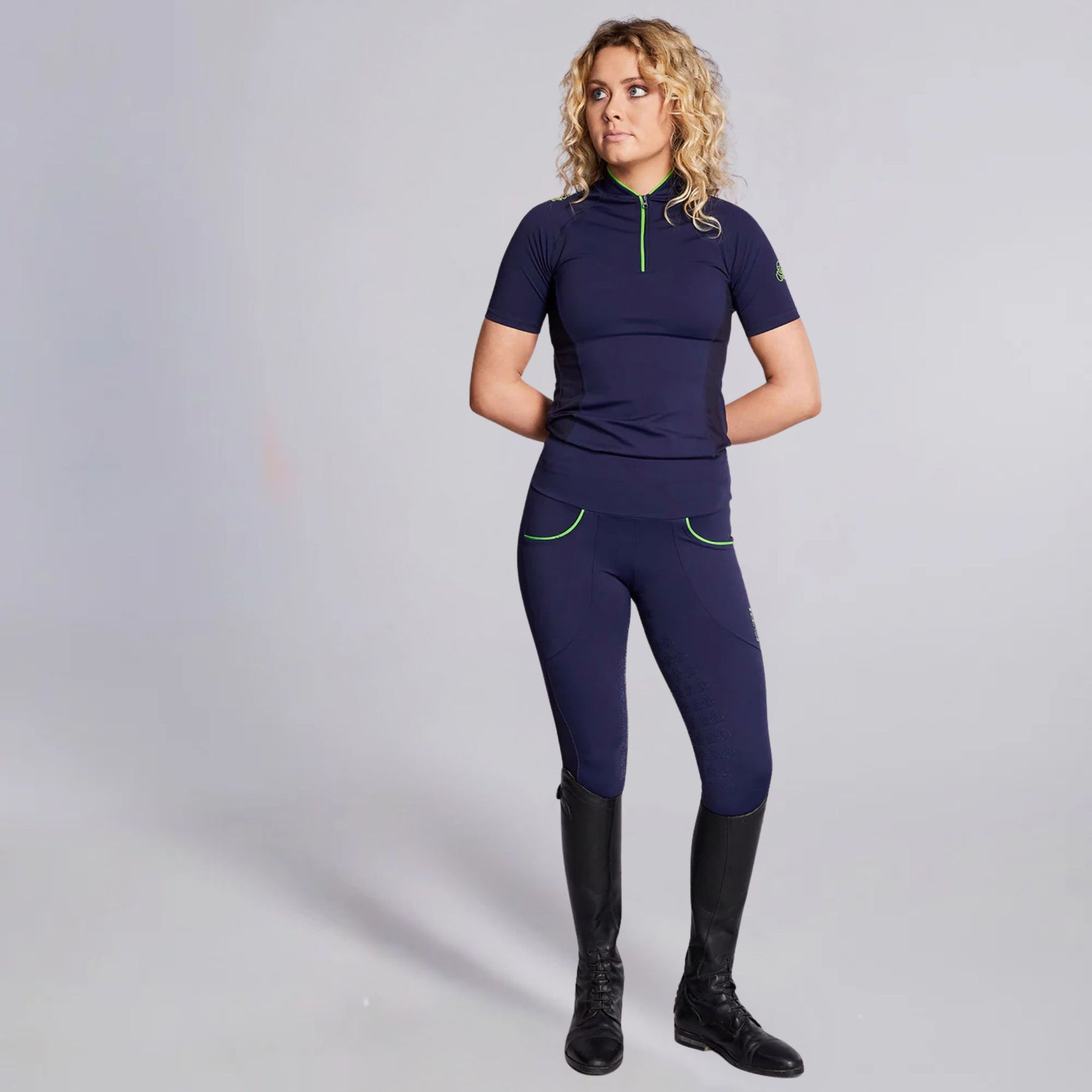Equieire Women's Ella Competition Shirt in Navy