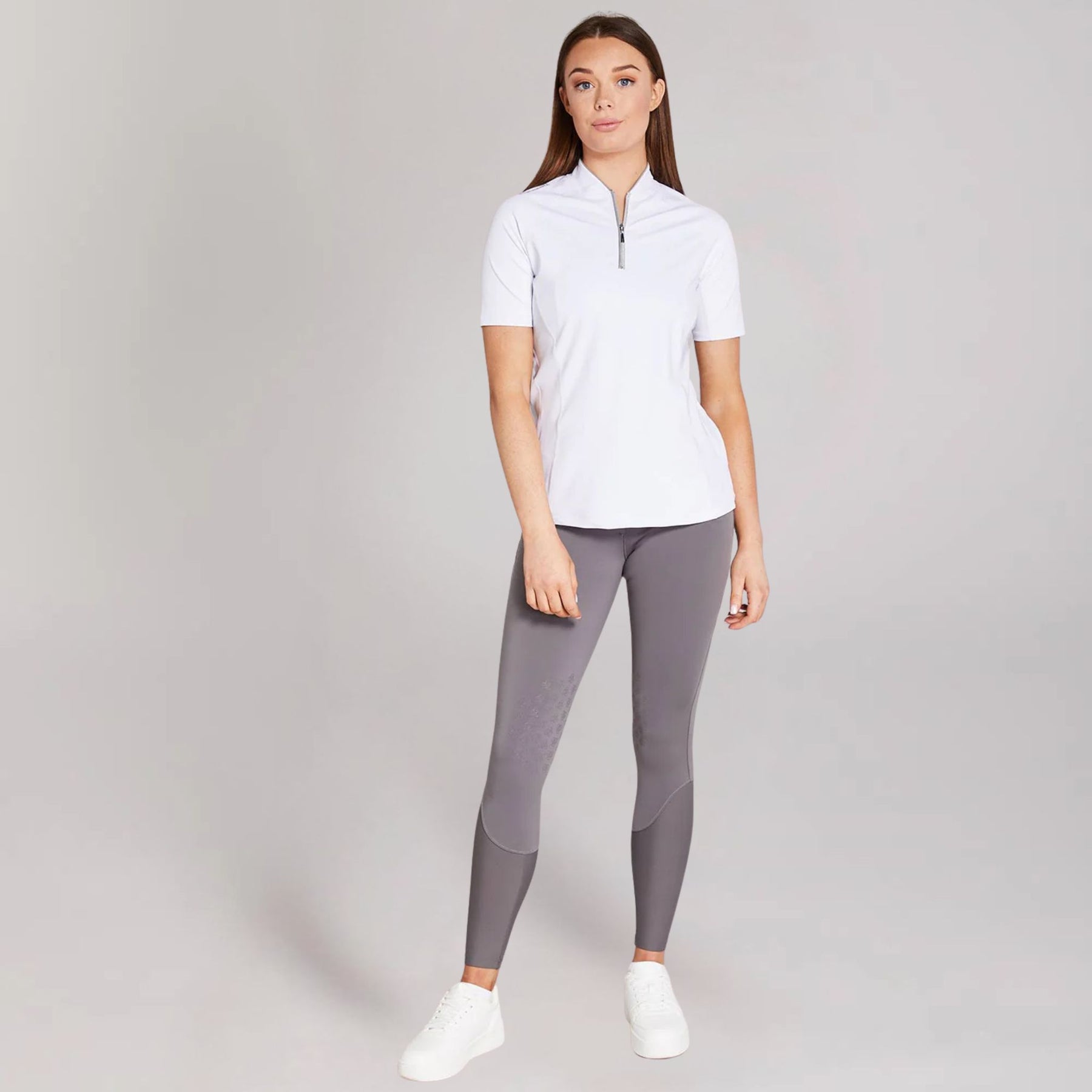 Equieire Women's Olivia Riding Breeches in Taupe Grey