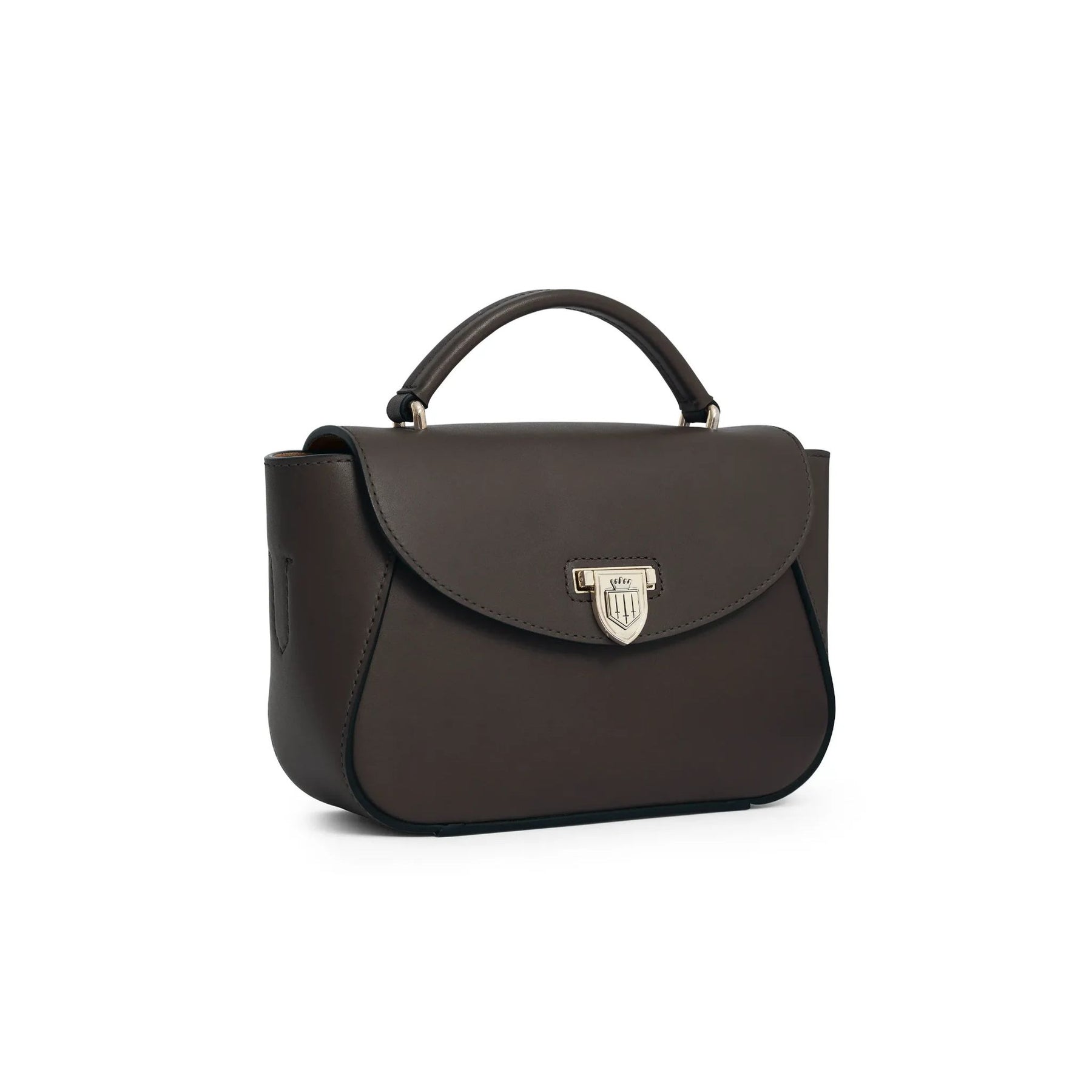 Fairfax & Favor Blenheim Leather Mini Handbag in Mahogany