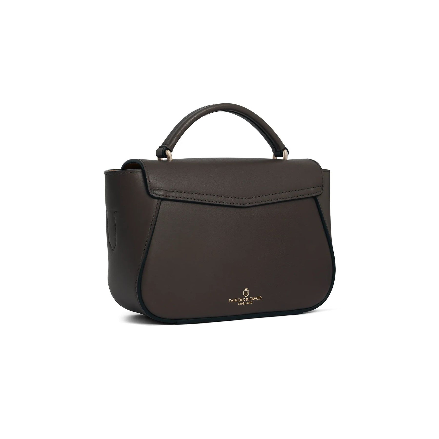 Fairfax & Favor Blenheim Leather Mini Handbag in Mahogany